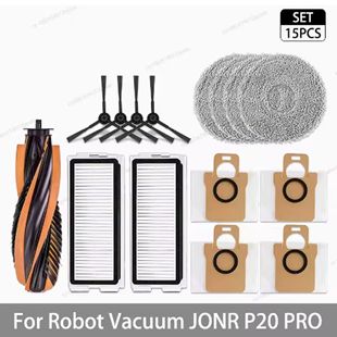 Suitable for Sweeping Robot Accessories Jonr P20 Pro Main Brush Side Brush Filter Rag Dust Bag Consumables