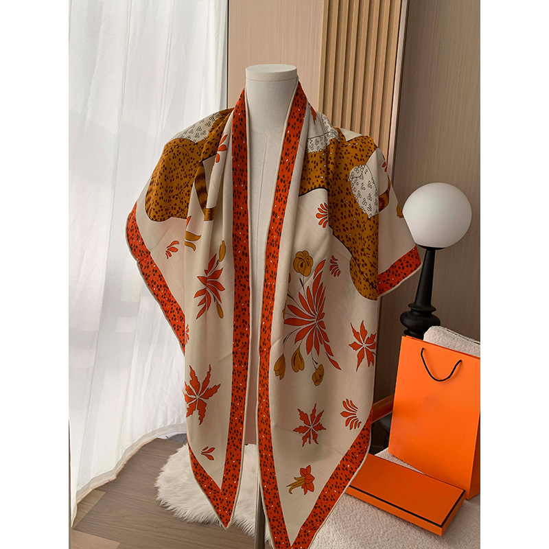 Silk cashmere shawl, large scarf for women, 2026 new model, triangle scarf, silk scarf, cashmere, high-end feel, warm for autumn and winter Silk cashmere shawl, large scarf for women, 2026 new model, triangle scarf, silk scarf, cashmere, high-end feel, warm for autumn and winter
