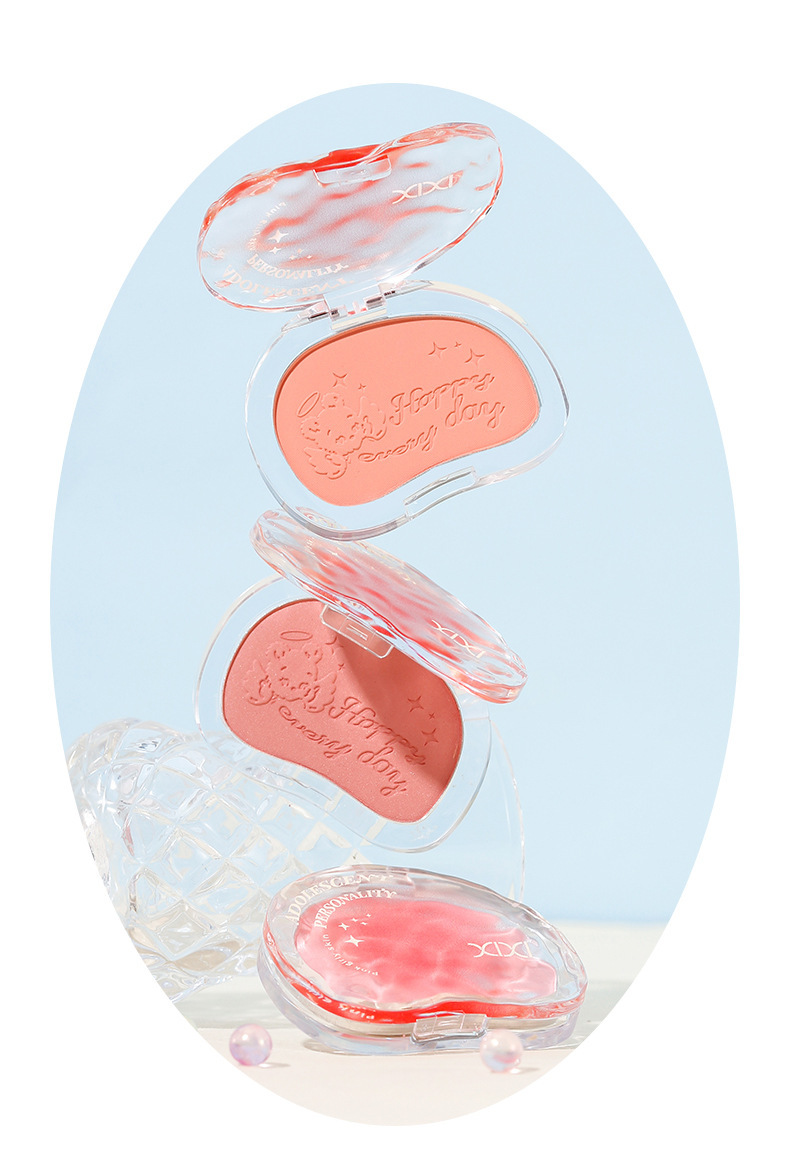 Makeup xixi: Warm and sweet pink cheek blush, low saturation, energetic and girlish swelling, Peach color, brightening, contouring, matte blush undefined