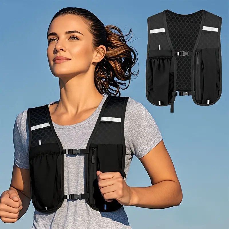 Cross-border light luxury vest bag for sports, hiking, mountaineering, outdoor activities, cycling, large-capacity water bag, stylish sports backpack