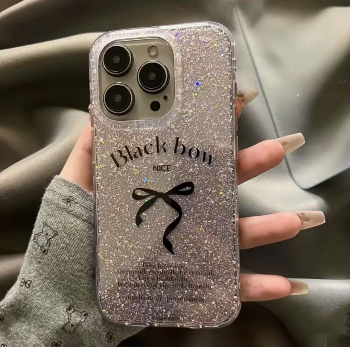 Polvo de brillo IMD transfronterizo para estuche para teléfono móvil iphone15 Apple 15/14pro Japón y Corea 13/12 femenino 11