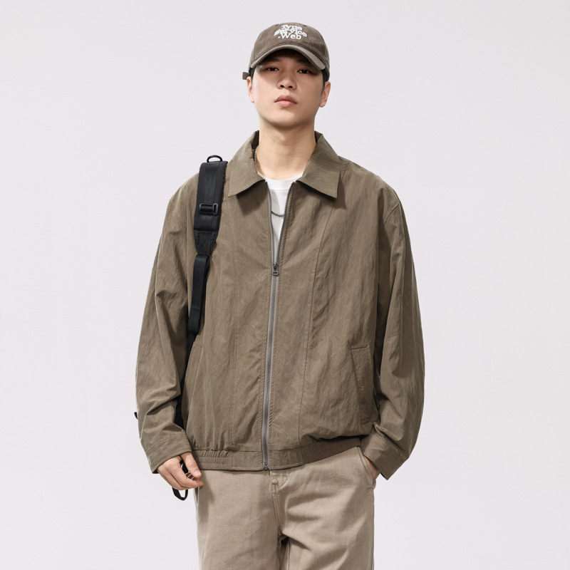 Lightweight Jacket Jacket Men's 2025 New plus size High-end Tencel Ice Men's Spring and Summer Sun Protection Jacket