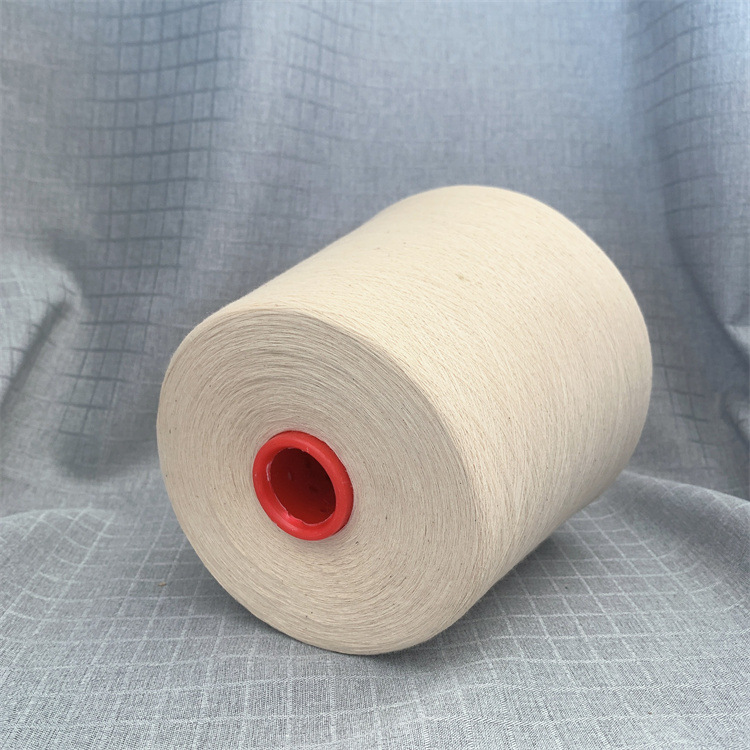 环锭纺精梳纯棉强捻纱32支40支高温定型1450捻/米 新疆包漂白纱