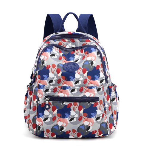 Women's Fashion Casual 2024 New Arrival Large Capacity Small Backpack with Floral Multi Compartment Shoulder Bag