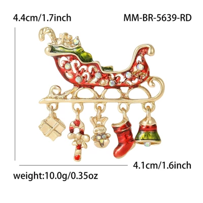 Brooch, Fashionable Alloy Sleigh | Yaxa sancaqları