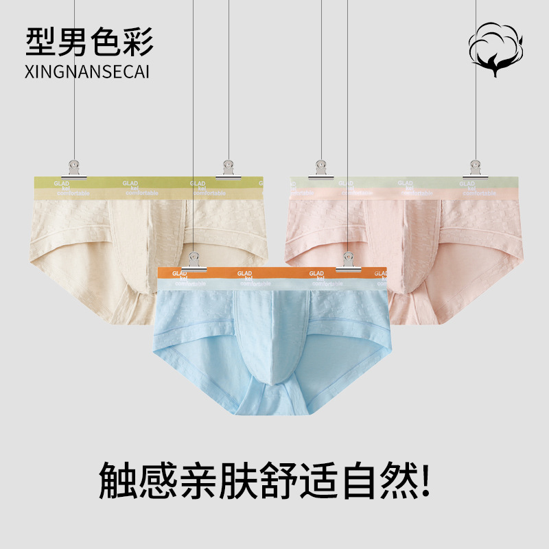 Men's briefs men sexy baby cotton high elastic skin-friendly breathable briefs men's in stock wholesale