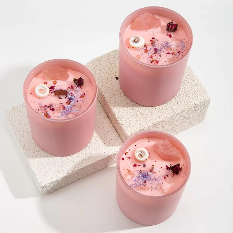 Fragancia transfronteriza cristal rosa rosa cera de cera de aroma festiva atmósfera romántica cera de estilo doméstica