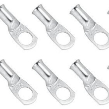 AWG美规端子镀锡铜鼻子接线端子美标铜鼻8/6/4/3/2/1喇叭口电缆