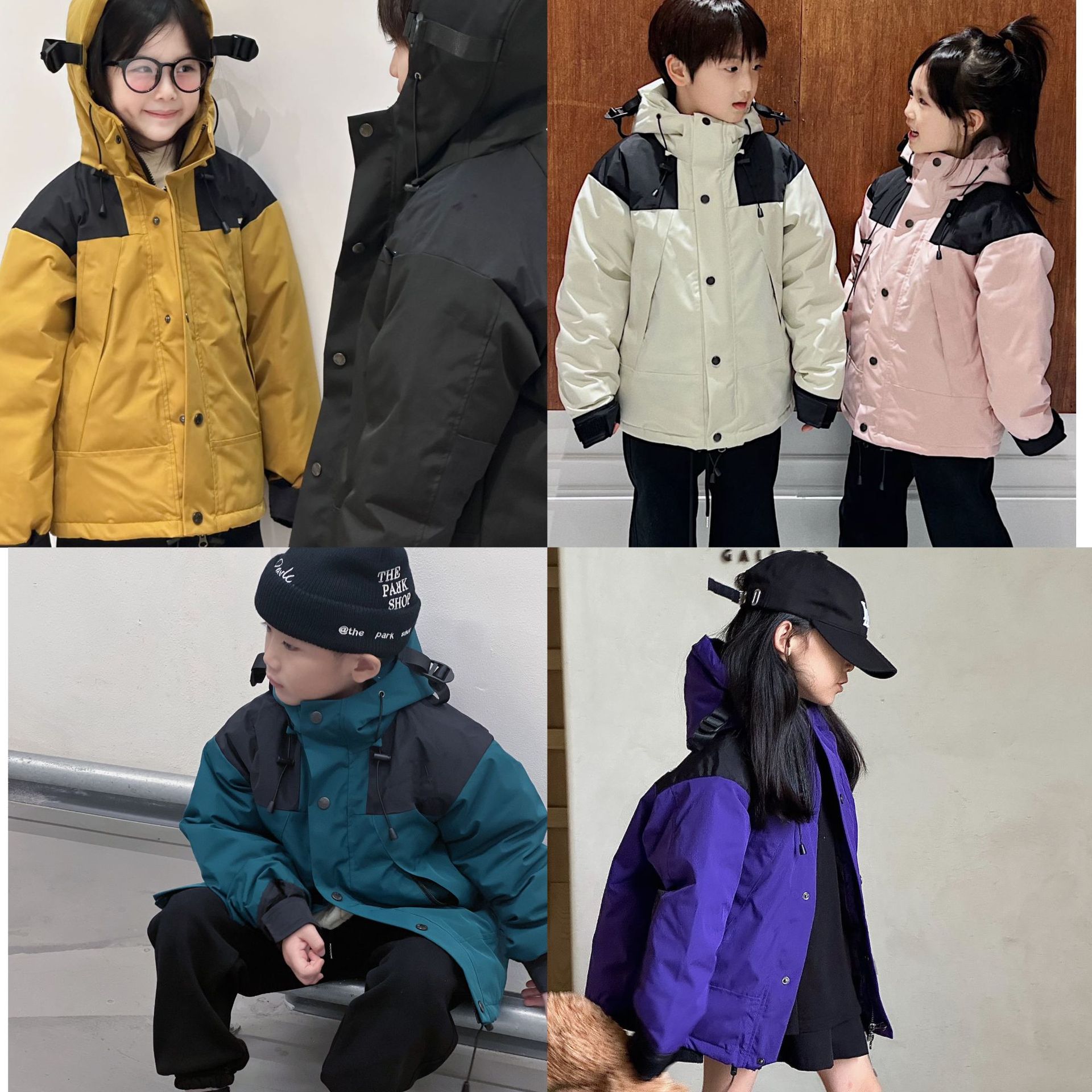 겨울 다운 재킷 윈드 브레이커 다운 6 색