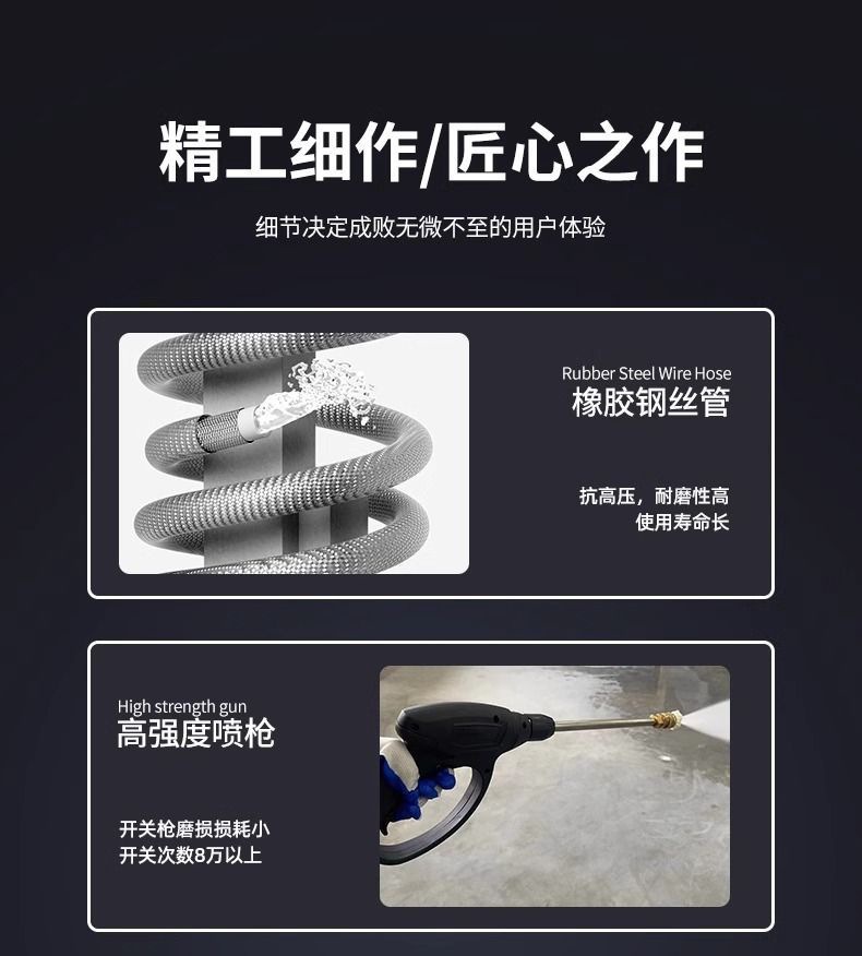 Kaiboni Commercial Washing Machine High Pressure 220V High Power Car Washing Machine Car Wash Shop Farm Powerful Water Gun Water Pump