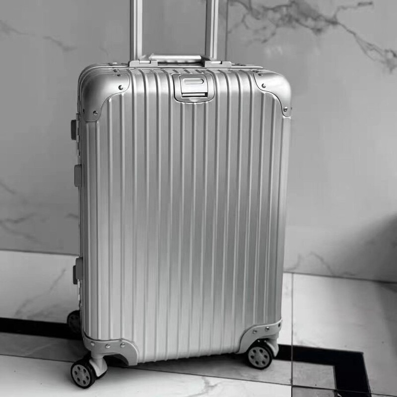 All-aluminum-magnesium alloy trolley case with universal wheels, aluminum alloy luggage for women, 24-inch metal case, password-locked carry-on luggage, hard case All-aluminum-magnesium alloy trolley case with universal wheels, aluminum alloy luggage for women, 24-inch metal case, password-locked carry-on luggage, hard case