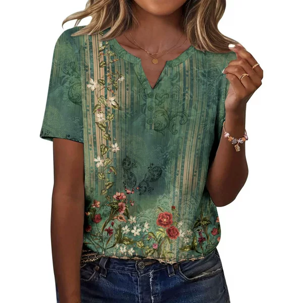 26 Amazon's Best-Selling Women's Summer Tops, Casual Short-Sleeved V-Neck Shirts, Business Formal Work Shirts, Printed Shirts