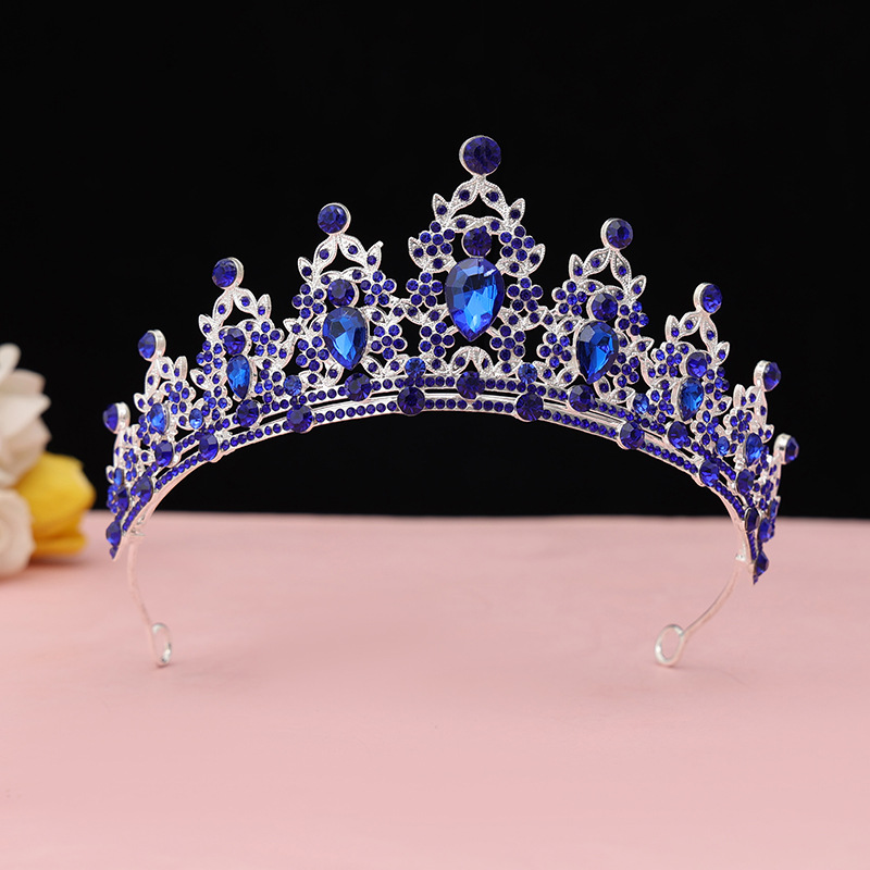 Los niños corona pastel tocado cristal accesorios para el cabello corona chica cumpleaños rendimiento diadema princesa vestido accesorios al por mayor