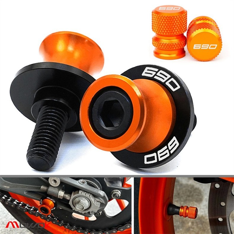 Suitable for Motorcycle 690Smc Duke690Smc 690Duke/9 09-25 Modified Tire Valve Stem + Valve Cap