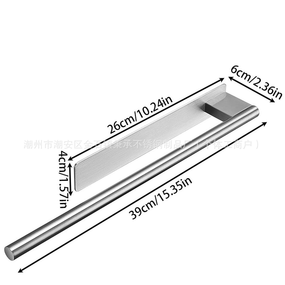 Acero inoxidable transfronterizo sin perforación barra de toalla de baño multifuncional toalla de baño tipo pared toalla de inodoro estante