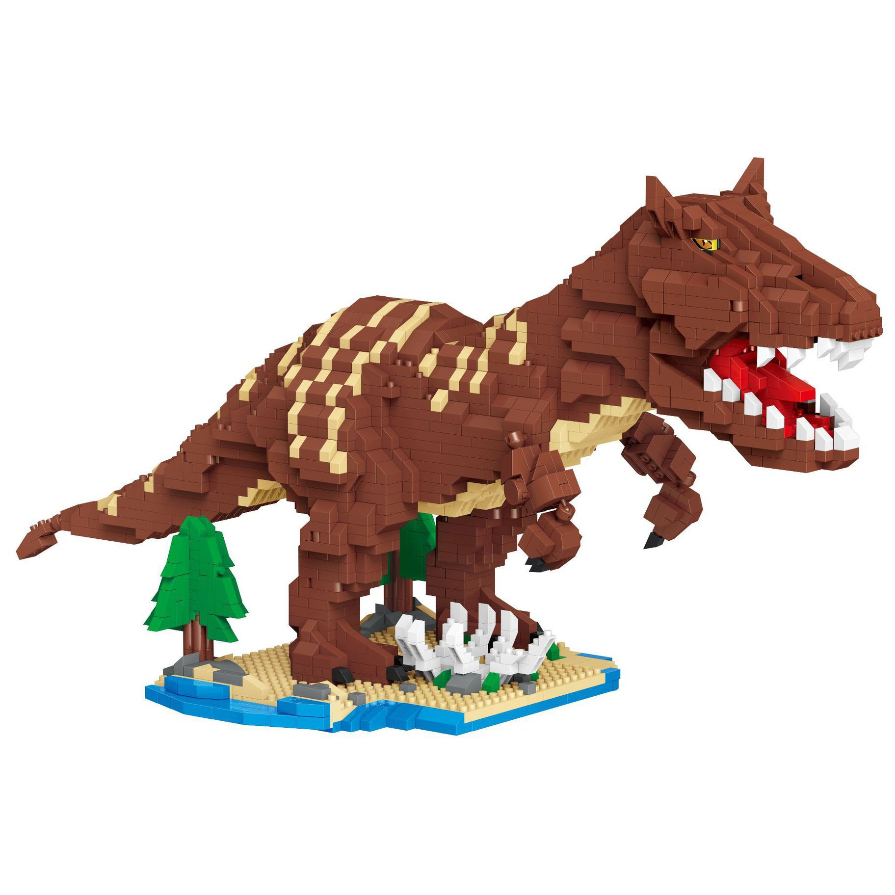 Weile creativo WL bloques de construcción de partículas serie juguetes educativos dinosaurio 9137-9142 bloques de construcción al por mayor