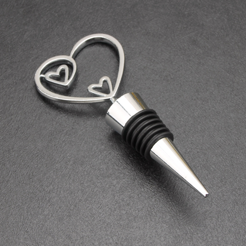 Tapón de botella de vino tinto tapa de aleación love regalo de boda estrella de mar en forma de corazón copo de nieve arte de preservación hermético juego de vino transfronterizo