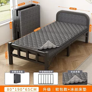 折叠床单人家用简易床办公室午睡神器宿舍午休便携出租屋成人铁床