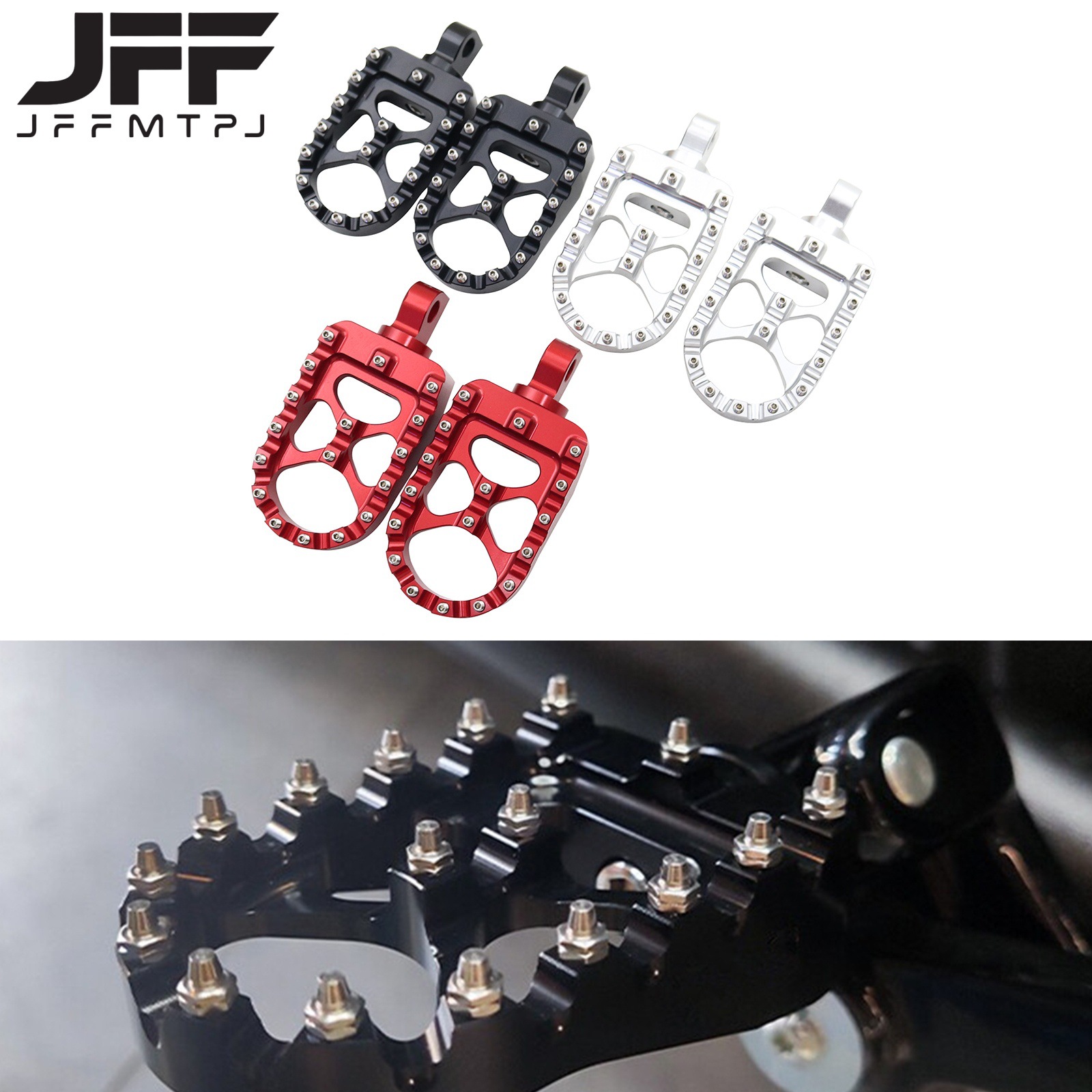 Motorcycle Harley modified screw non-slip pedal CNC aluminum alloy pedal suitable for Harley 883