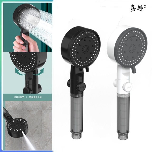 Panda Showerhead with Supercharged Spray Nozzle, Ten-Level Pressure-Adjustable Shower Faucet, Rain Shower Head Panda Showerhead with Supercharged Spray Nozzle, Ten-Level Pressure-Adjustable Shower Faucet, Rain Shower Head