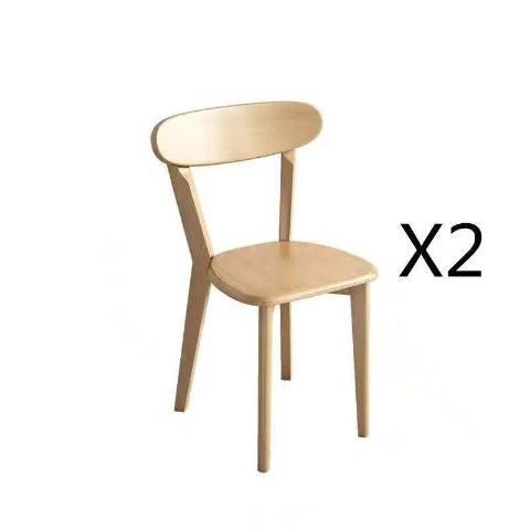 루이스 의자 2 개 (모두 원목)