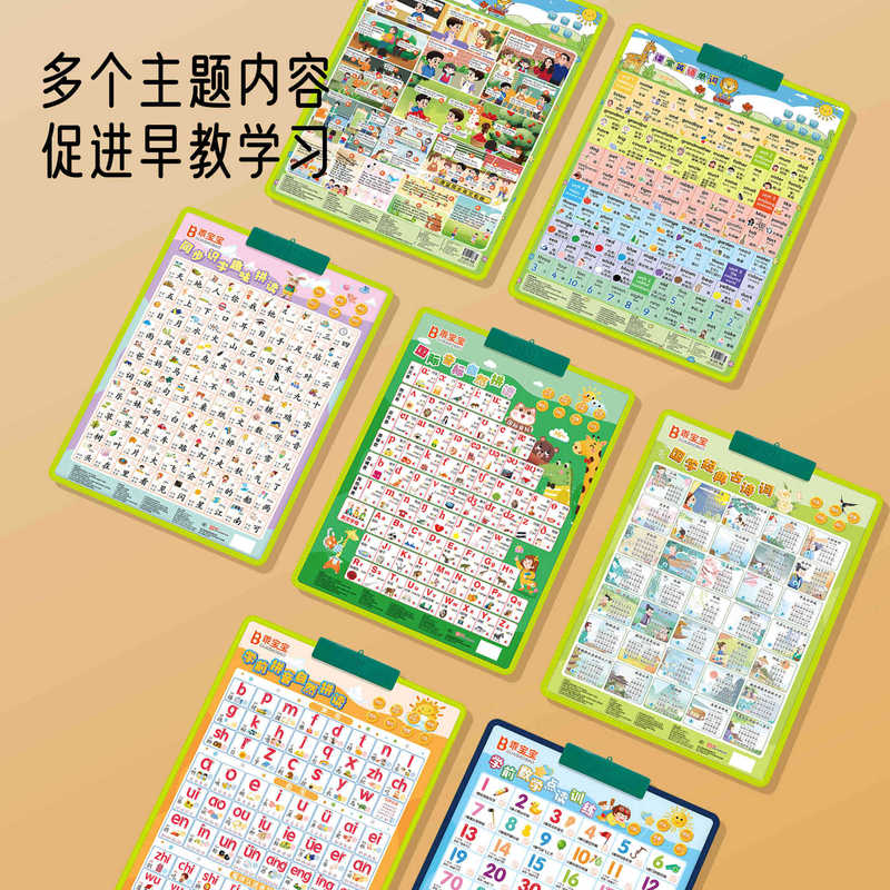 幼児向けの1年生のピンインスペルトレーニングアーティファクト、オーディオウォールチャート、子供用学習機アルファベット|undefined