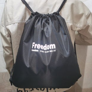 Waterproof Sports Backpack Drawstring Backpack Drawstring Flap Pocket Pants Student Basketball Bag Fitness Storage Bag Custom Printed Logo