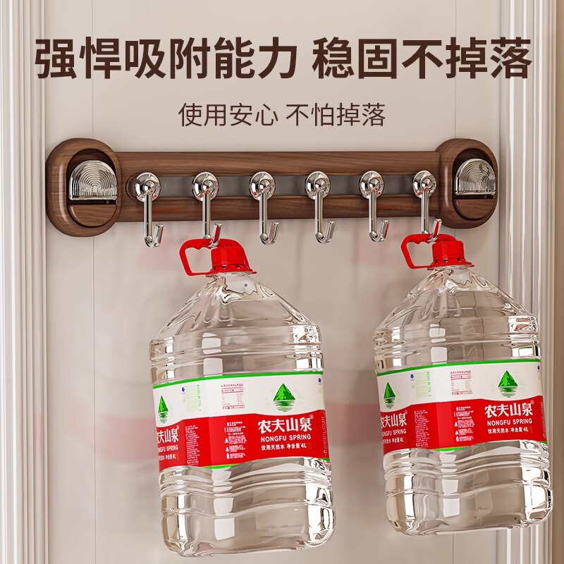 吸盘门后挂钩强力粘胶免打孔强力承重置物架钩子入户门挂衣架收纳|undefined