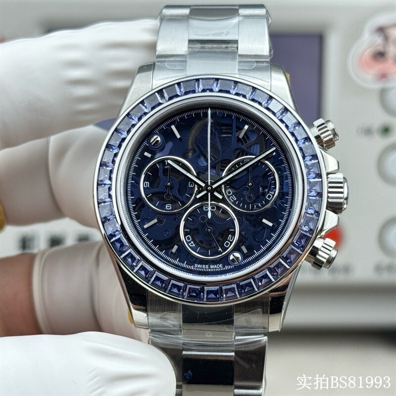 Cross-Border E-Commerce Hot-Selling Product: Polar Glacier Pumpkin Lantern Daytona Fully Automatic Mechanical Watch with Diamonds, Luxury Wristwatch