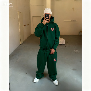 Unbranded Streetwear Set 2-Piece Green