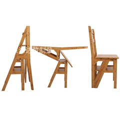 楠竹樓梯椅四層絕緣梯架 家用梯子兩用多功能樓梯凳摺疊靠背椅子