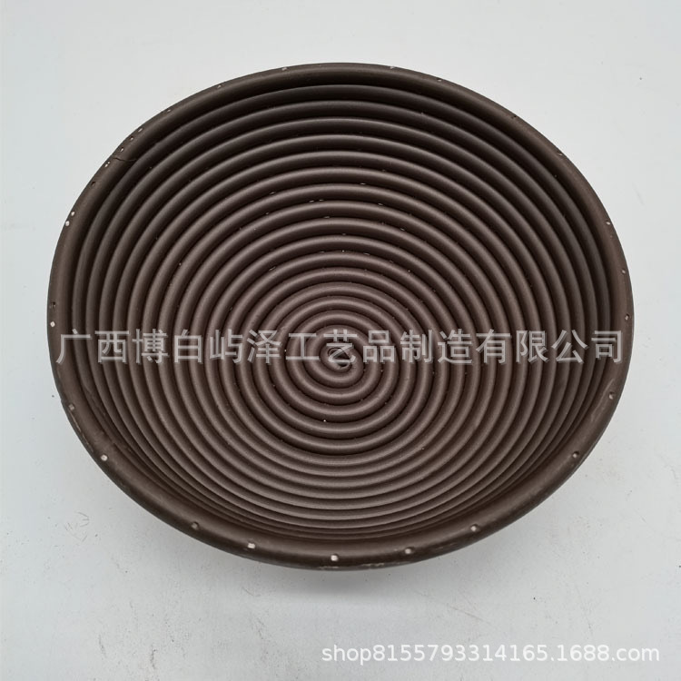 Venta caliente cesta de fermentación de pan de PP cesta de pan de ratán de imitación cesta de ratán de goma trenzada panadería europea lavable al por mayor