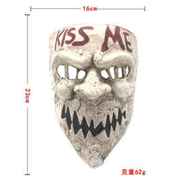 跨境电影同款kiss me人类清除计划恐怖面具万圣节cosplay面具批发