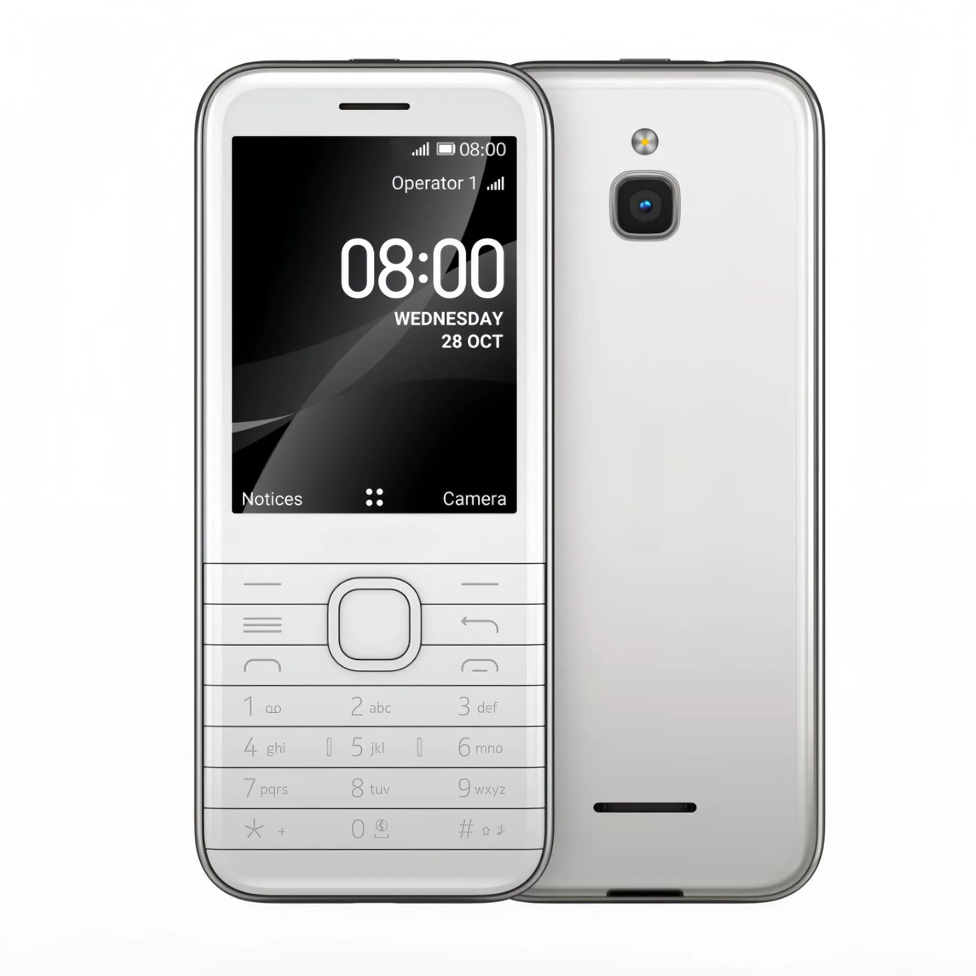 Мобильный телефон 8000, экран 2.8", GSM 2G, не смартфон, двухсимочный, простая плата, кнопочный, для пожилых, с Wi‑Fi