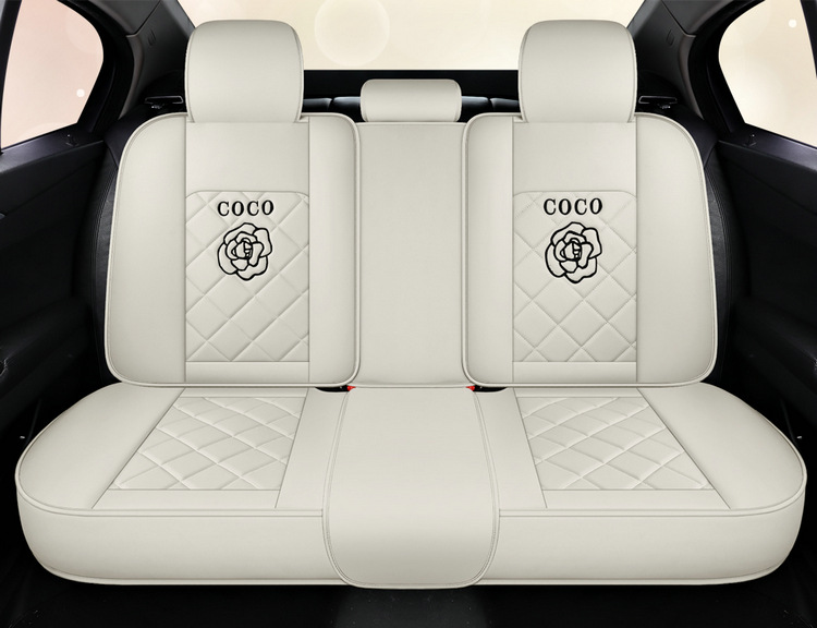 Factory Direct Sales Dropshipping All-Inclusive Leather Car Seat Cover Four-Season Universal Fully Surrounded Seat Cover Women's Seat Cushion
