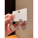 Ретро золотые серьги, изысканный стиль, легкий роскошный стиль, золото 750 пробы