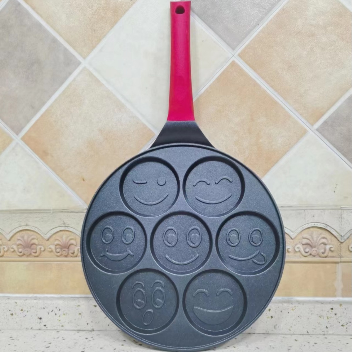 Cross-border hot selling mini omelette pot medical stone non-stick pot household egg burger frying pan flat bottom induction cooker universal