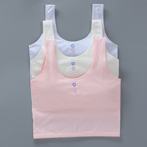 Girls vest long half-body bottoming inner wear children's tube top primary school students developmental period bra suspenders summer older children