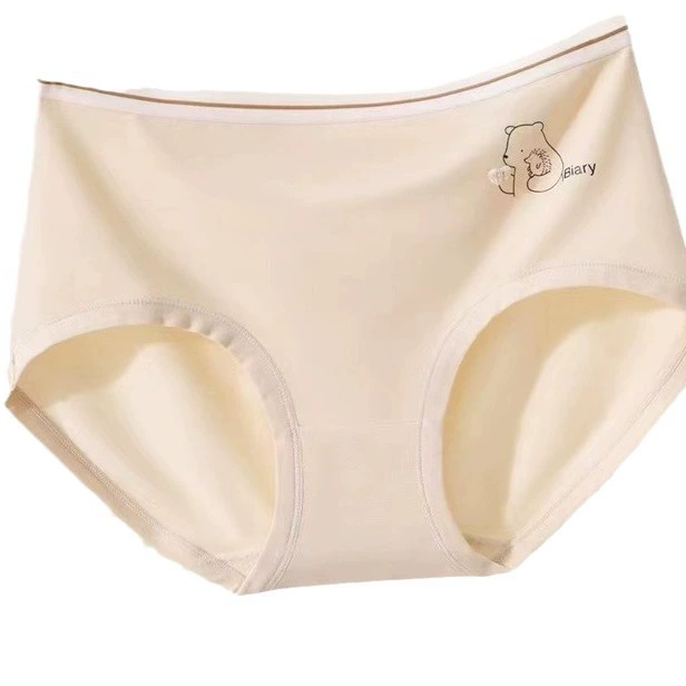 觅心语 Cartoon underwear, trousers, pants, with little bears, mid rise