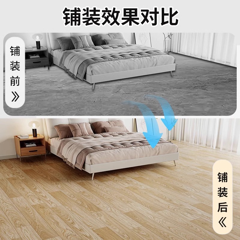 4メートル幅の厚い耐摩耗性pvc床革オフィスセメント地に防水滑り止め自己接着床シールを直接敷く|undefined