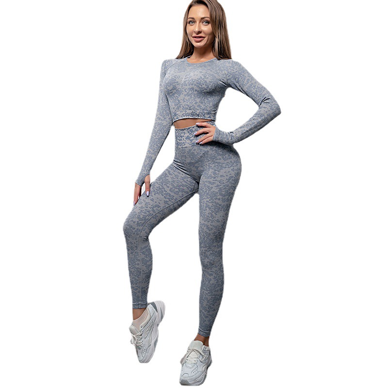 Conjunto deportivo térmico de fitness modelo 2025, pantalones de yoga de cintura alta con efecto push-up, para deporte