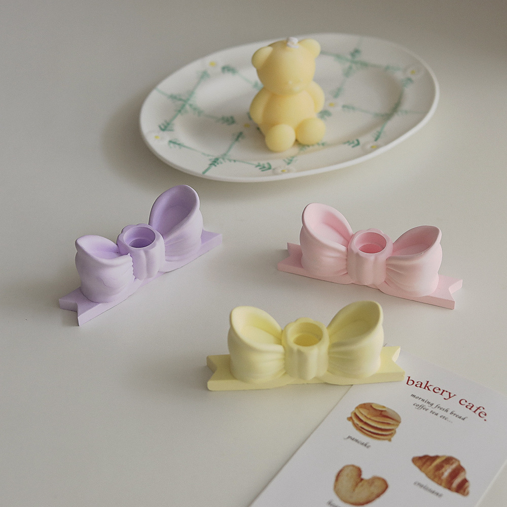 Barras largas candelabros de banano transfronterizos de alto nivel instienen el viento creativo adornos de arco de banda magnética rosa candelabros