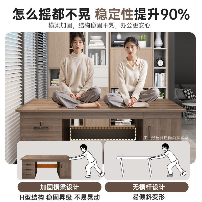 Mesa de oficina simple mesa de personal moderna mesa de escritorio mesa de oficina silla combinación de una sola estación de trabajo mesa de computadora doméstica