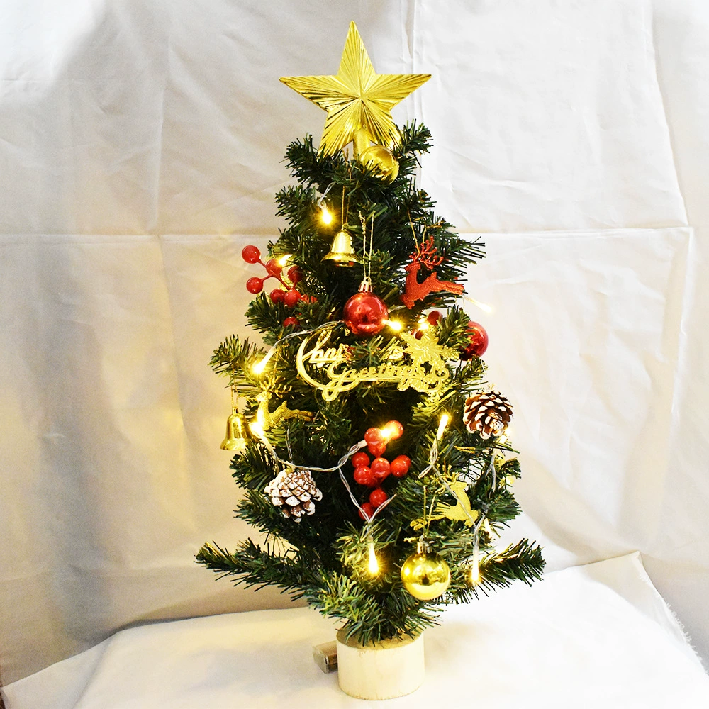 60 см верхушка елки звезда Рождественская елка очищенная деревянная елка Рождественские украшения для окон Европейский и американский стиль праздничные украшения