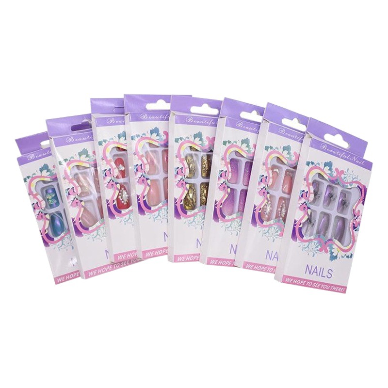 Uñas postizas completas de diamante boda