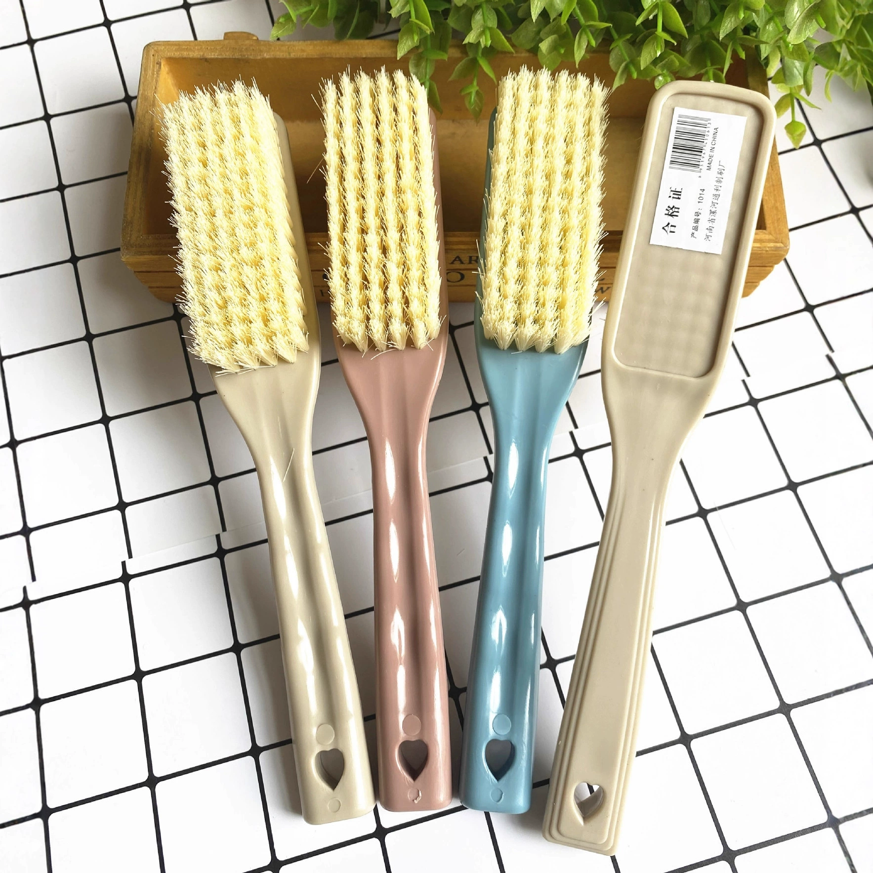 Макарон цвет утолщения мягкой щетки для обуви желтая мягкая щетка для обуви