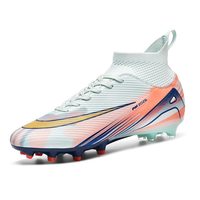 2025 nuevos zapatos de fútbol transfronterizos de clavos largos de alto nivel para hombres y mujeres jóvenes fábrica directa de zapatos de fútbol