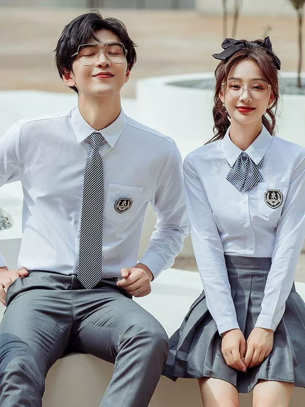 七谷娘 Uniform, set for elementary school students, vest, Korean style, 3 piece set