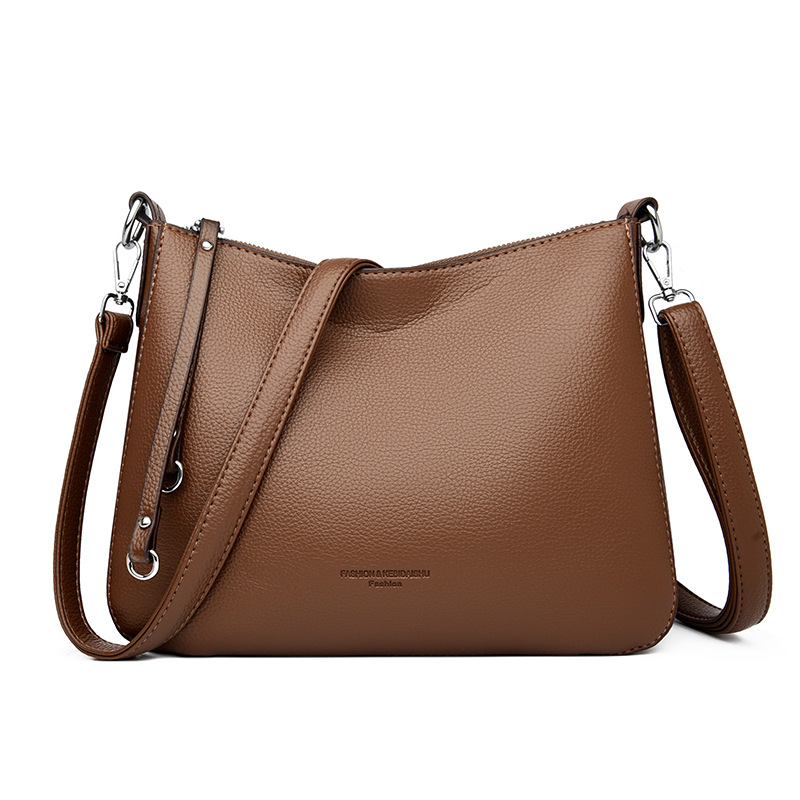 Women's Leather Shoulder Bag Large Capacity Versatile Handbag_voghion.com
