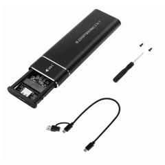 Usb3.1 typeノートパソコンssdメタルソリッドステートhddケースm.2 nvmeプロトコルモバイルhddケース